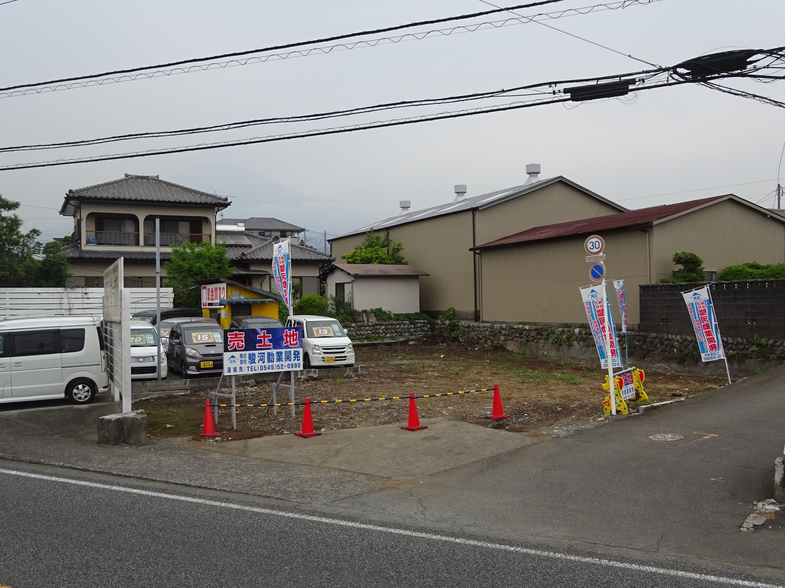 富士市天間・大月線沿いの売土地