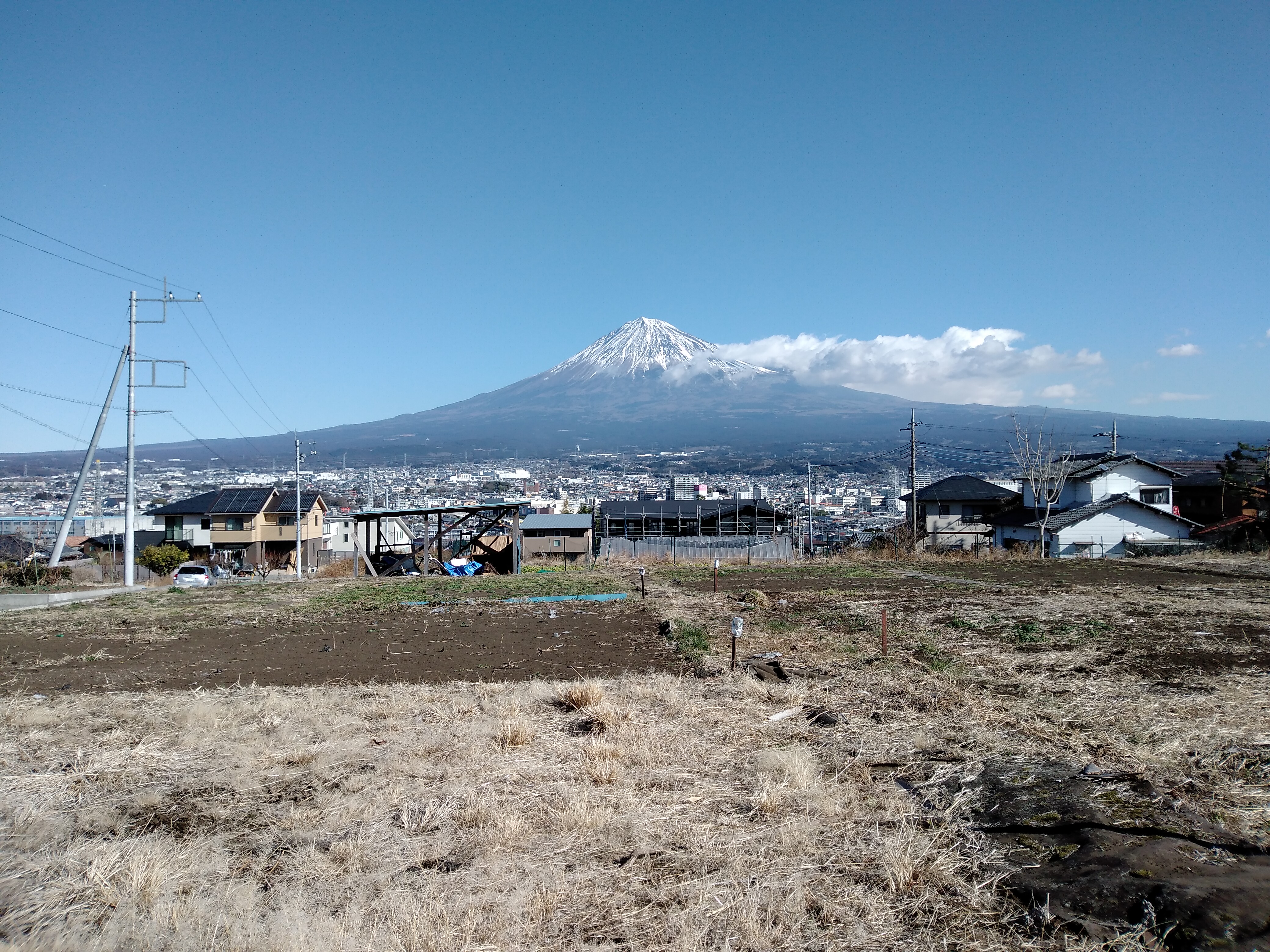富士宮市野中　富士山の眺望が圧倒的な売土地 眺望