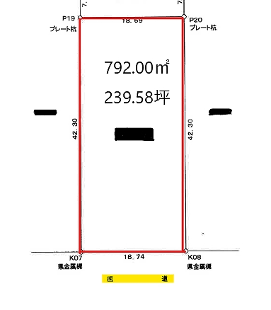 富士市　旧国沿いの239坪工業用地