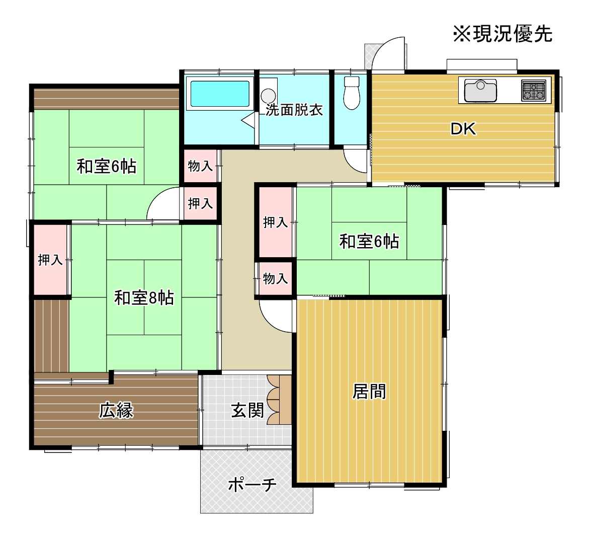 富士市大渕平屋建中古住宅