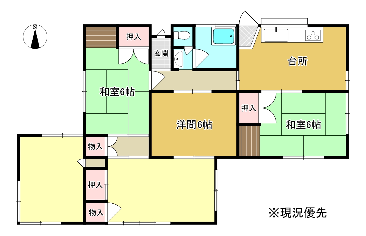富士市大渕平屋 中古住宅