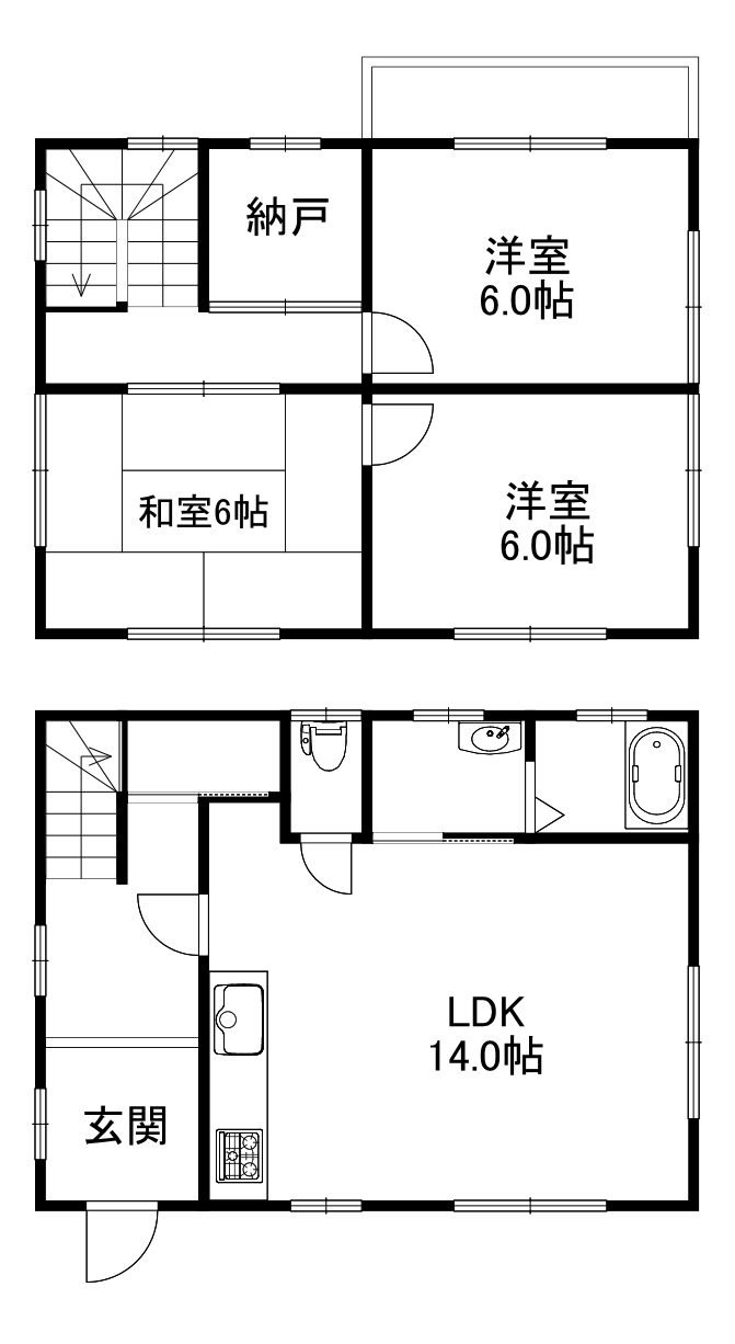 富士市北松野大井邸戸建借家