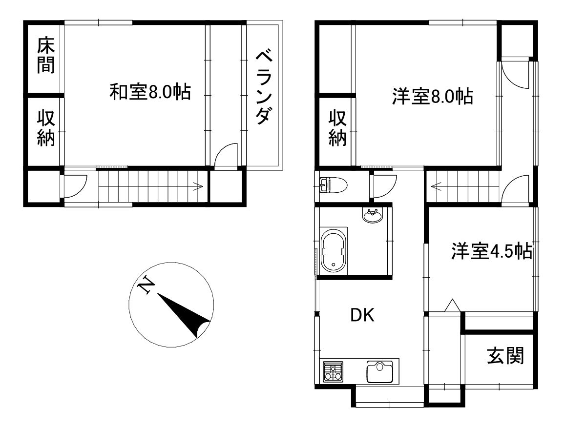 富士市中之郷戸建借家