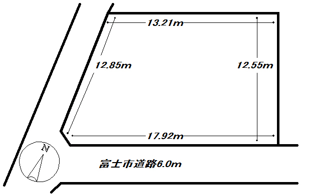 富士市宮下西南角地売り土地