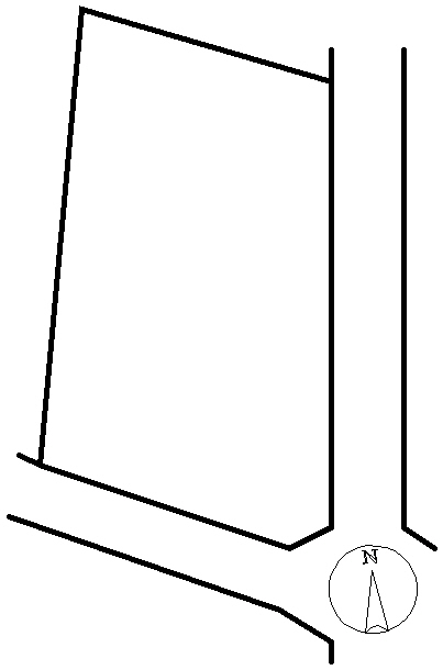 富士市宮島東南角地売り土地