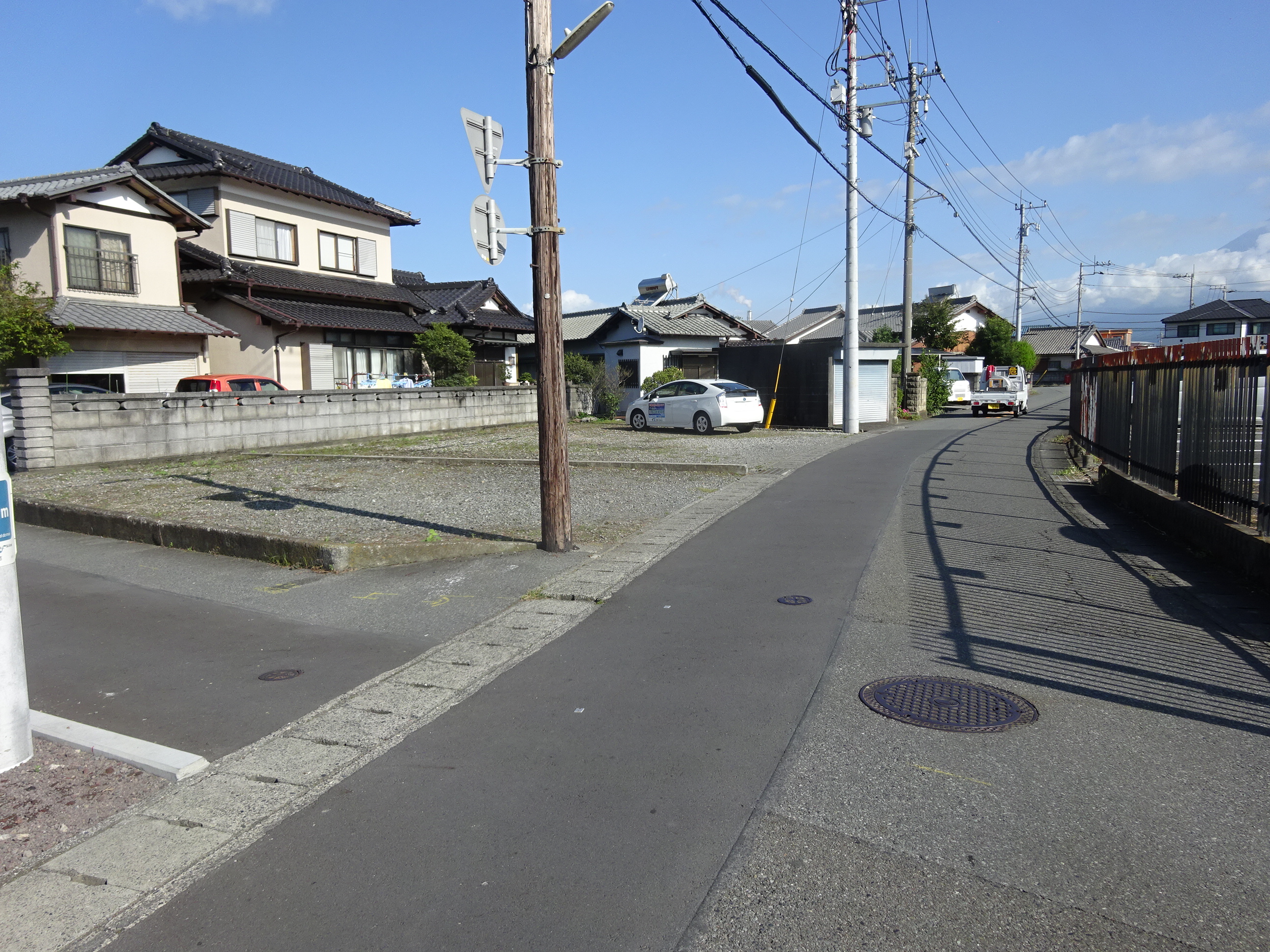 富士市宮島東南角地売り土地