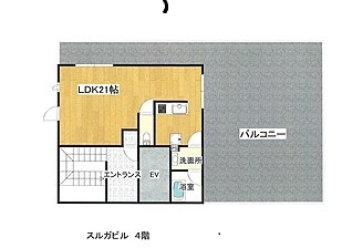 静岡市葵区「西草深町」最上階ペントハウス1Rマンション