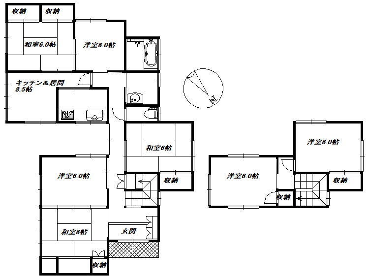 富士宮市山宮池田邸中古住宅
