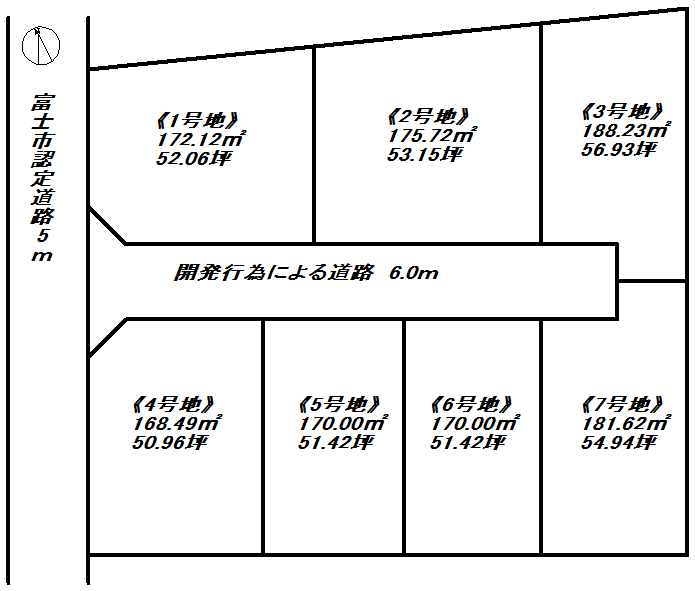 富士市伝法分譲地全7区画