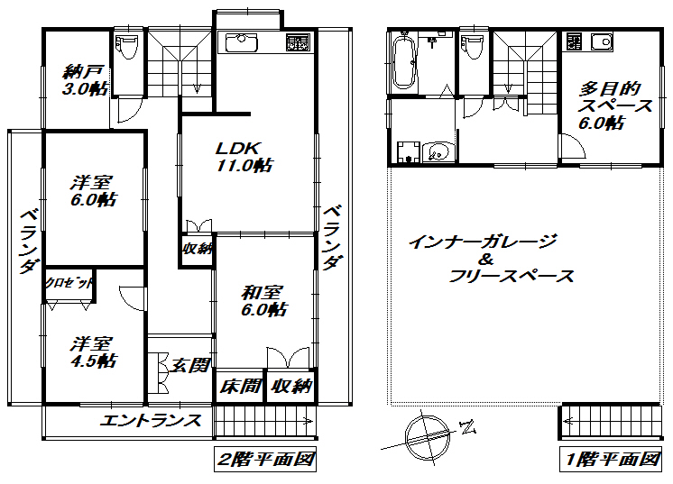 富士市中島インナーガレージ中古住宅