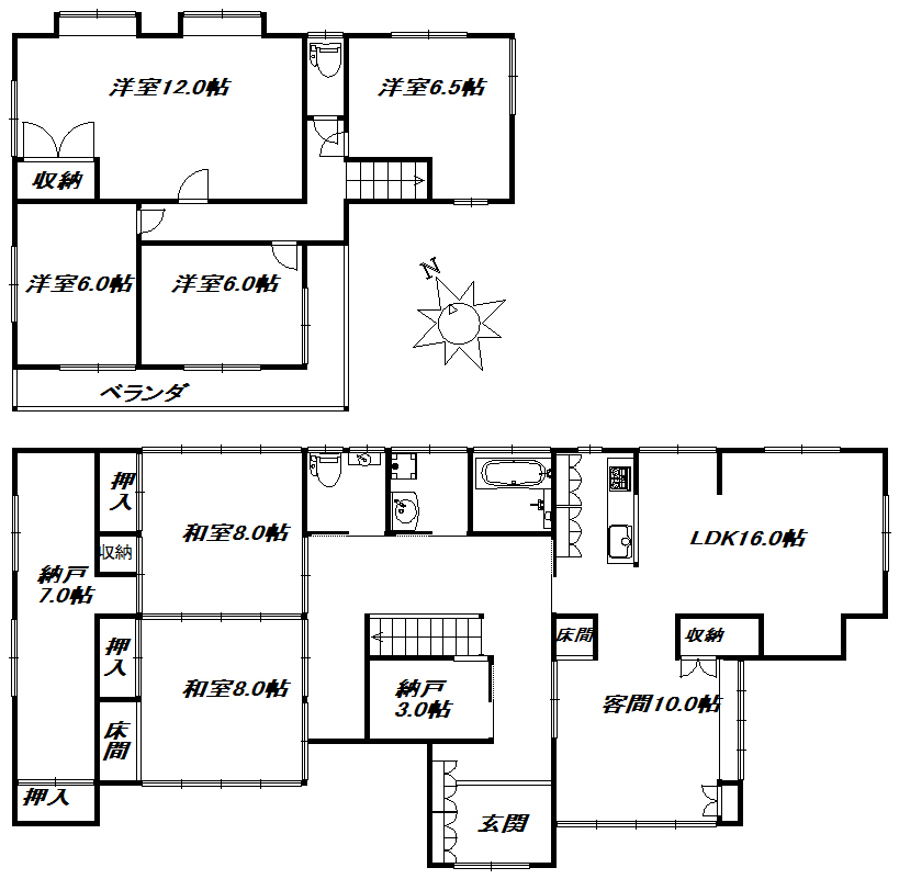 富士宮市杉田戸建て借家・作業所ガレージ付き