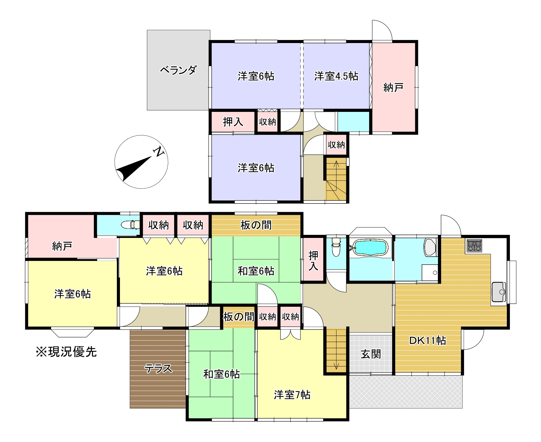 富士宮市宮原・規模大きめの中古住宅