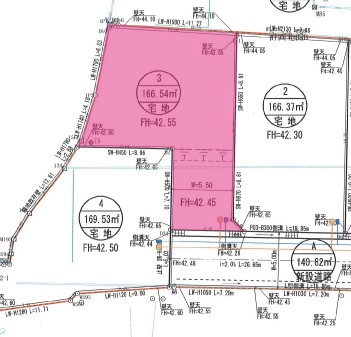 富士市伝法分譲地4区画