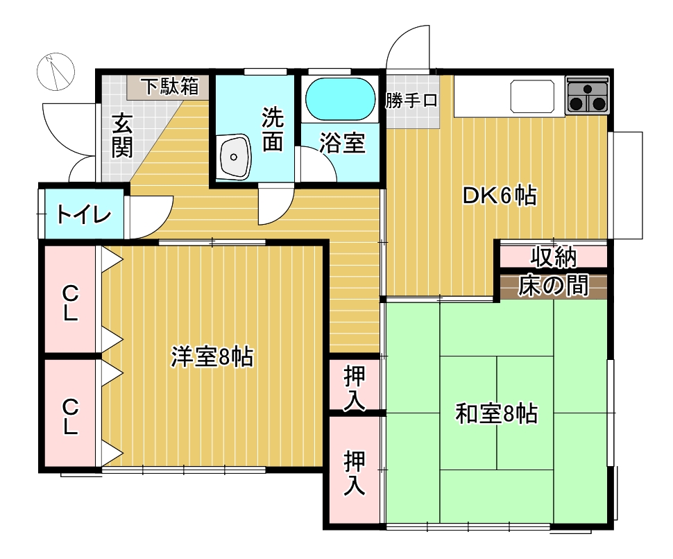 富士宮市黒田中古平家住宅