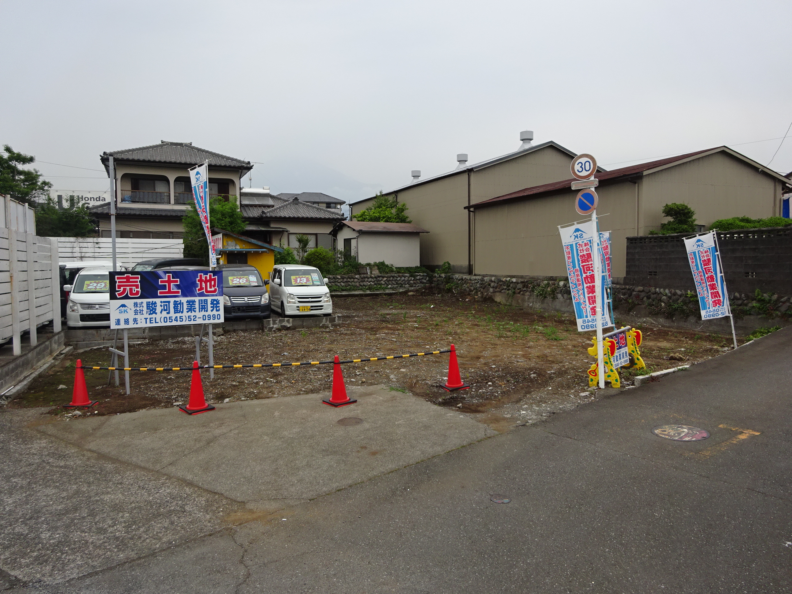 富士市天間・大月線沿いの売土地