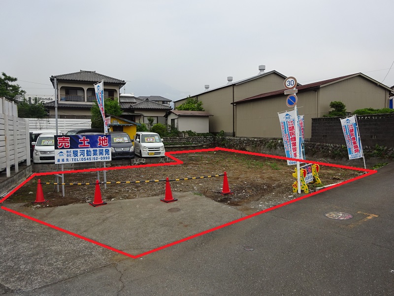富士市天間・大月線沿いの売土地