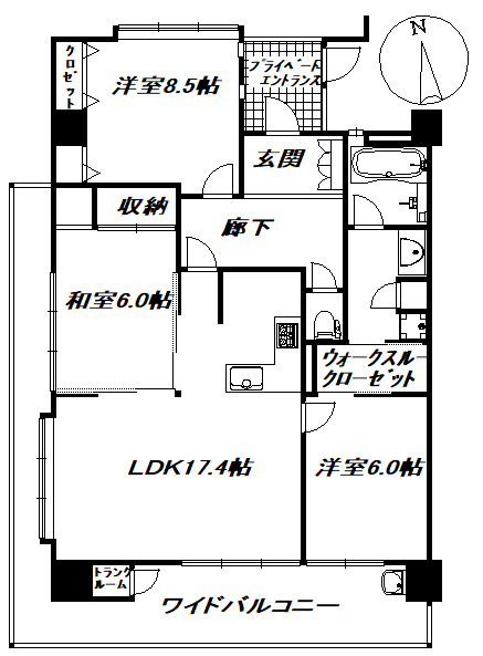 アーバンシティー富士ステーションコート9階角部屋