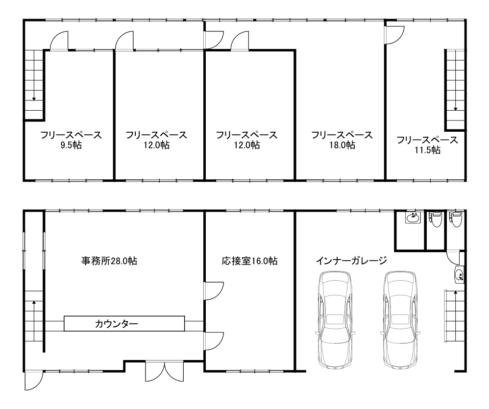 富士宮市三園平スルガ賃貸工場事務所